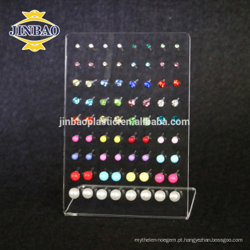 Jinbao Limpar acrílico brinco display stands pequeno plexiglass jóias exibição riser